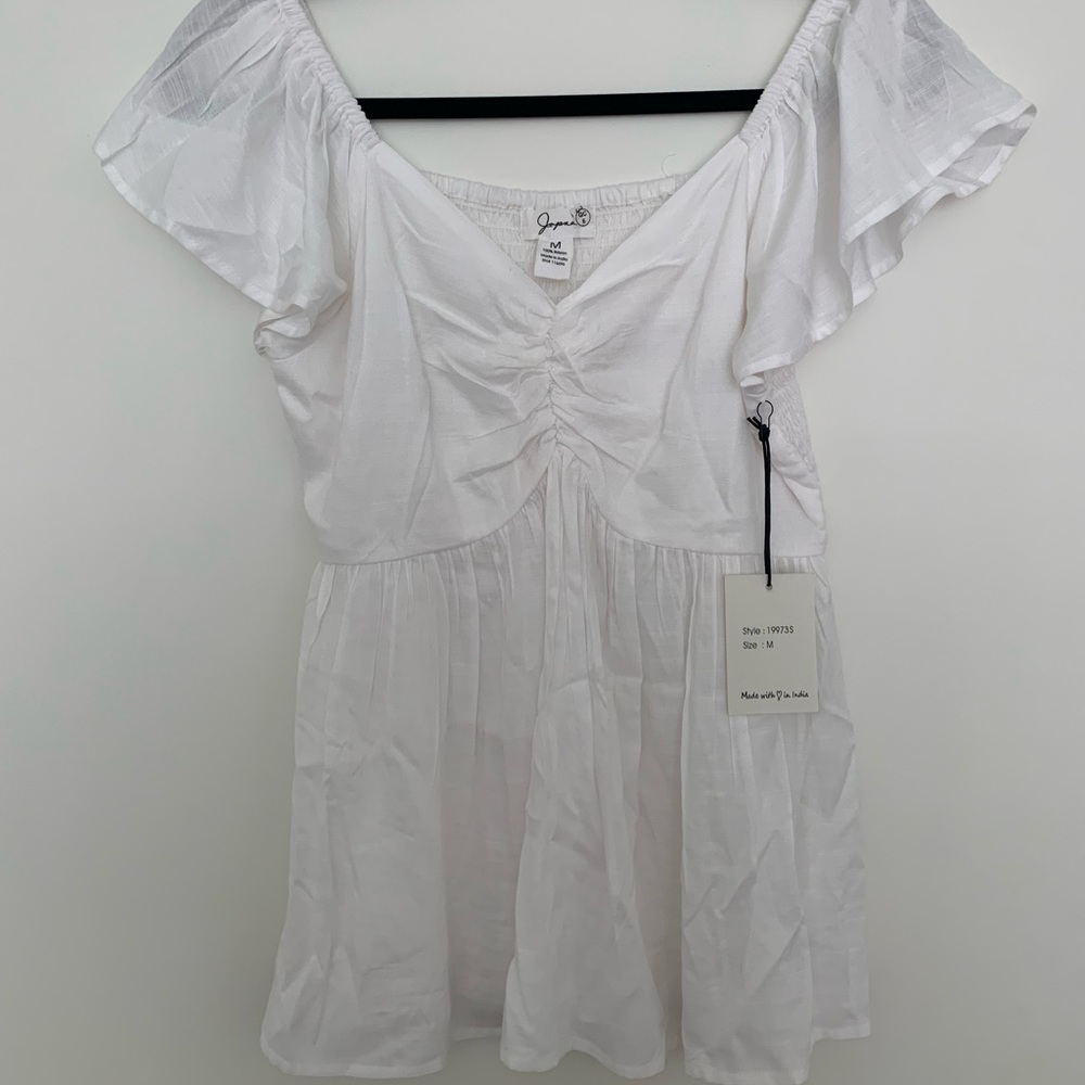 Flowy White Top